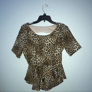 Animal Print Blouse.